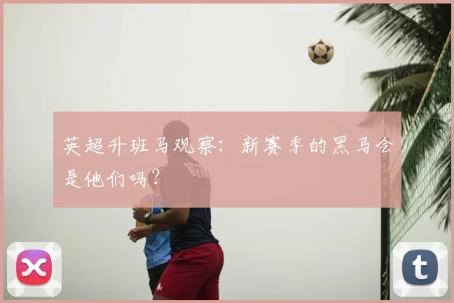 英超升班马观察：新赛季的黑马会是他们吗？