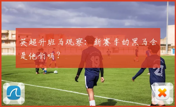英超升班马观察：新赛季的黑马会是他们吗？